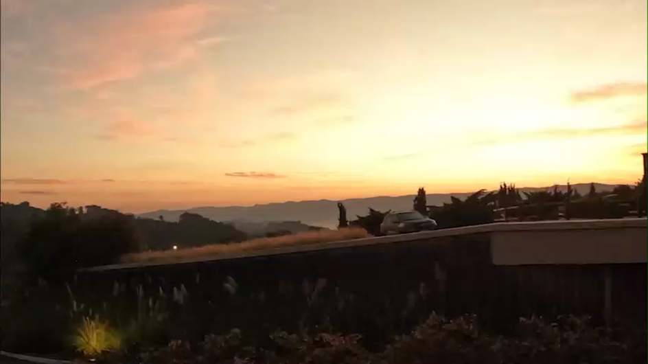 Pôr do sol visto do Bendito Cacau Resort