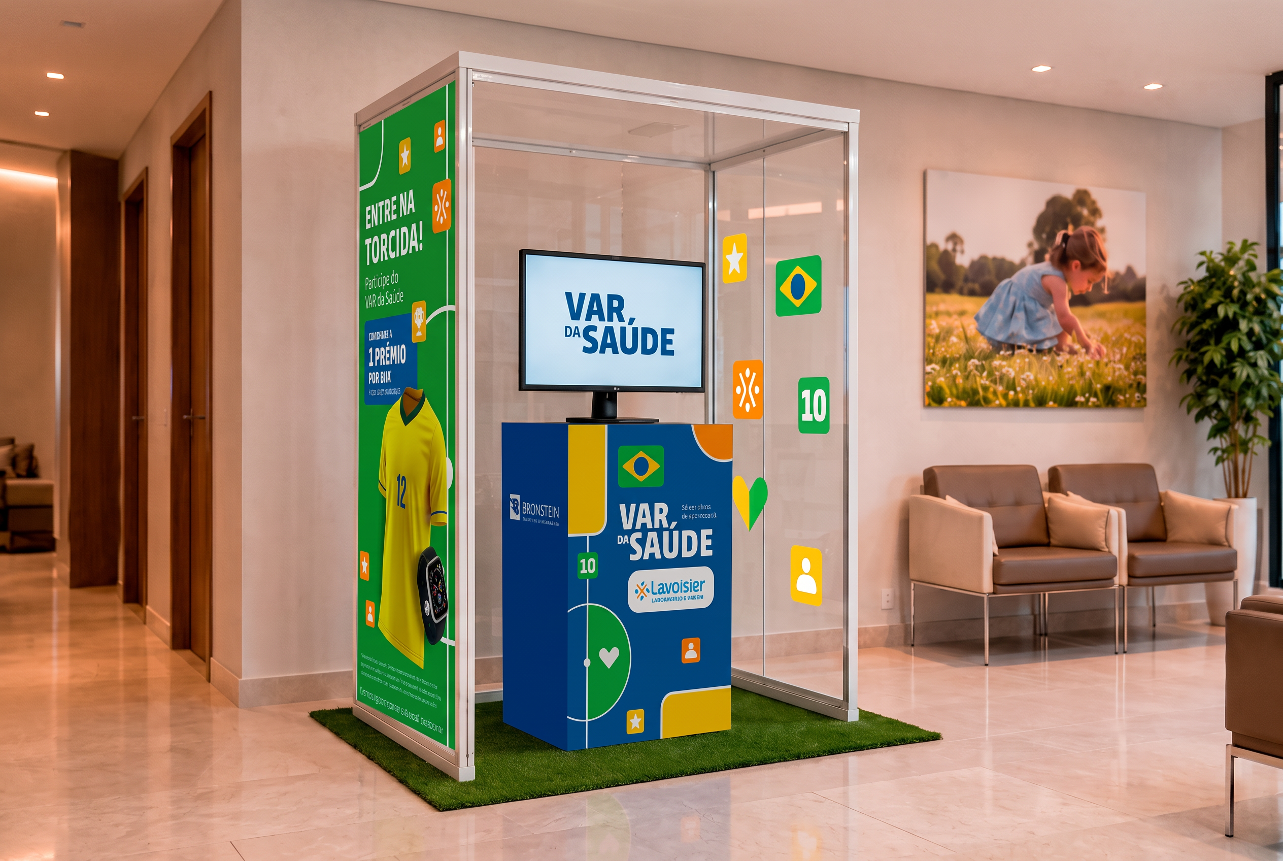 Cabine interativa VAR da Saúde