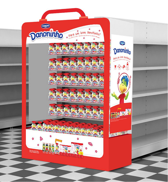 Expositor Danoninho no ponto de venda