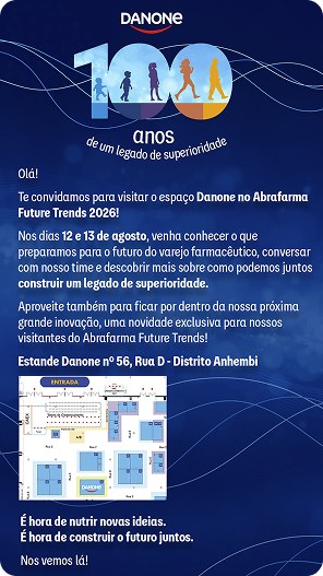 E-mail de convite Danone para o Abrafarma Future Trends