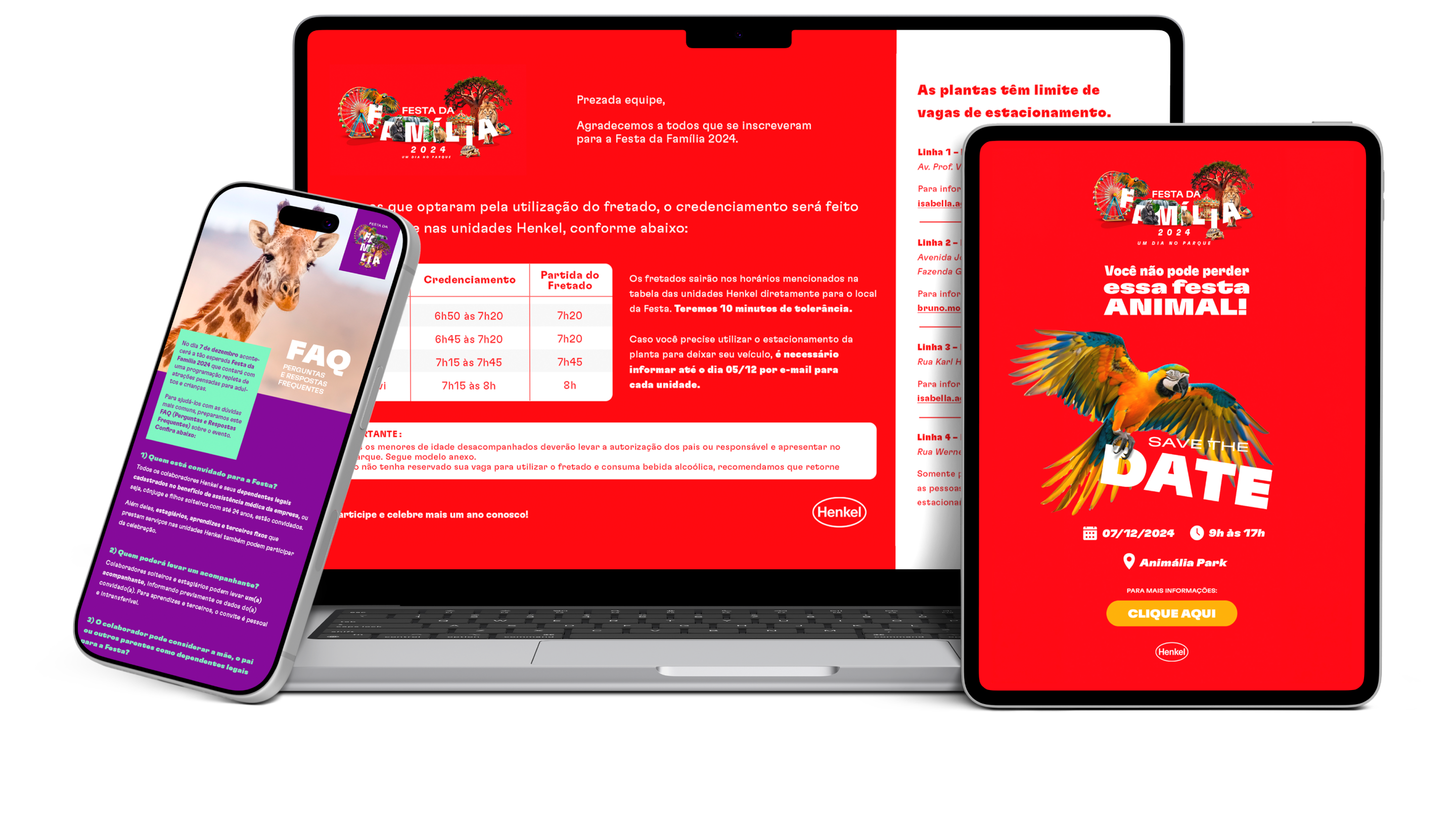 Comunicação em laptop, mobile e iPad