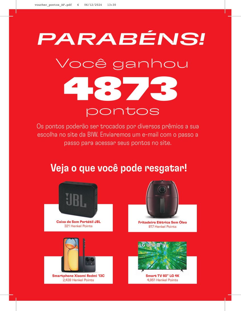 Voucher pontos 5