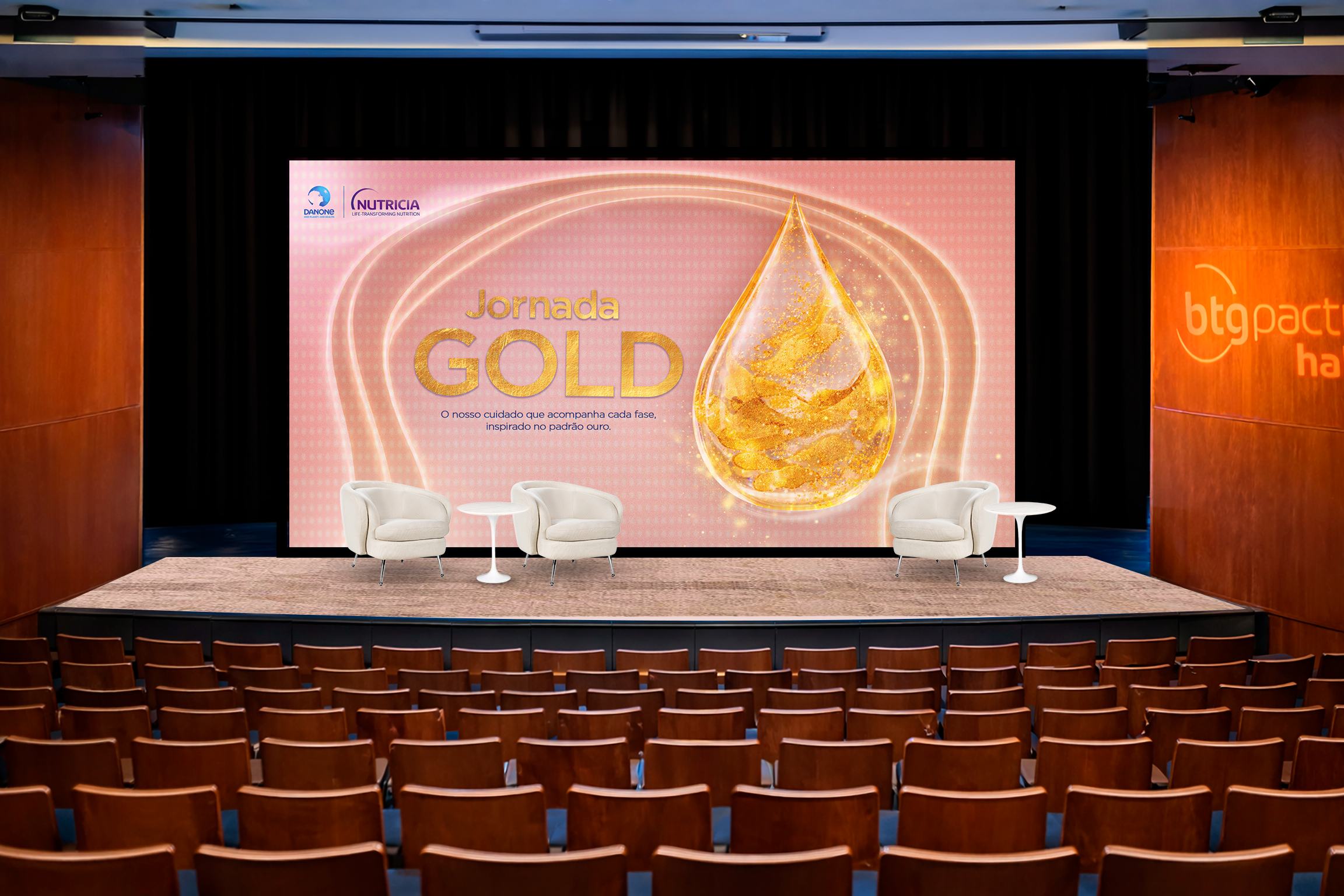 Palco Jornada Gold no auditório