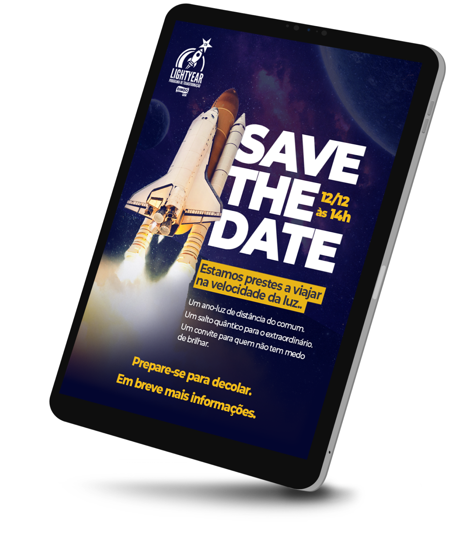 Save the Date — versão tablet