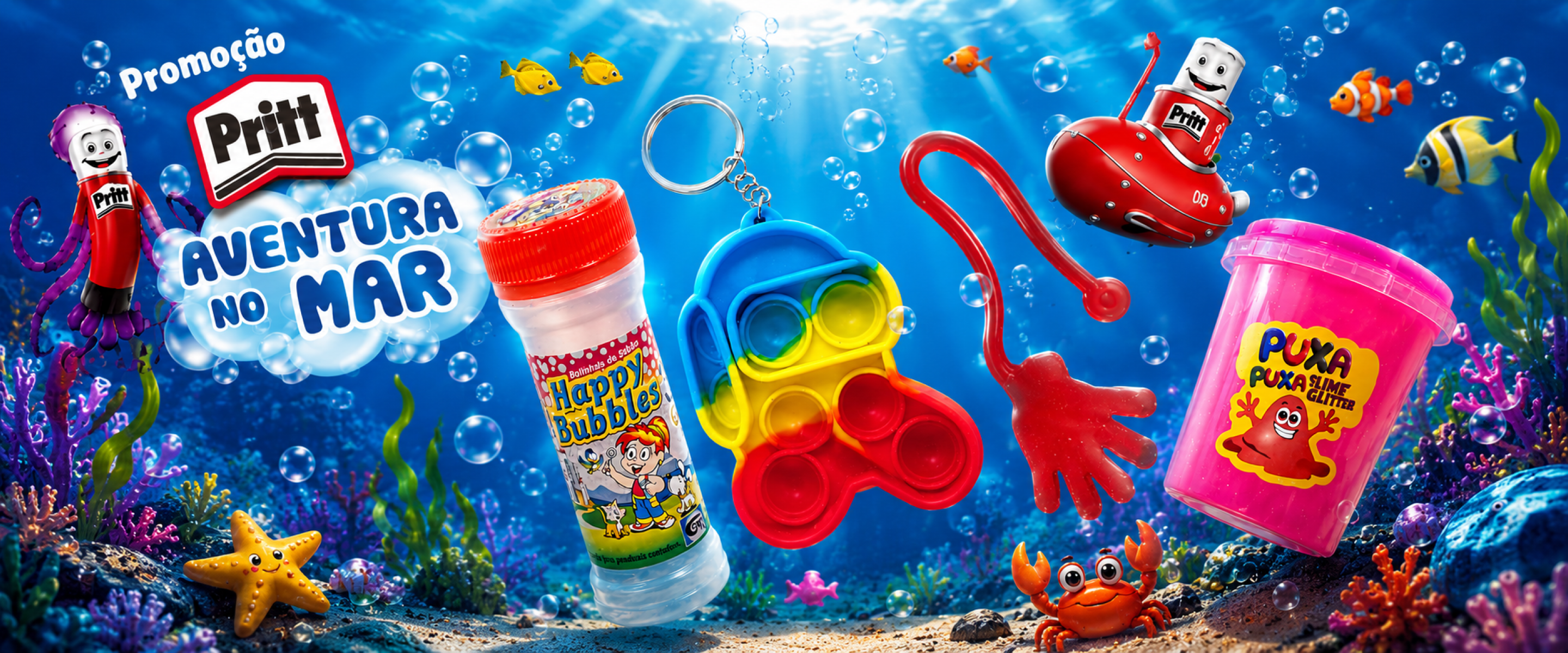 Ambientação Pritt Aventura no Mar