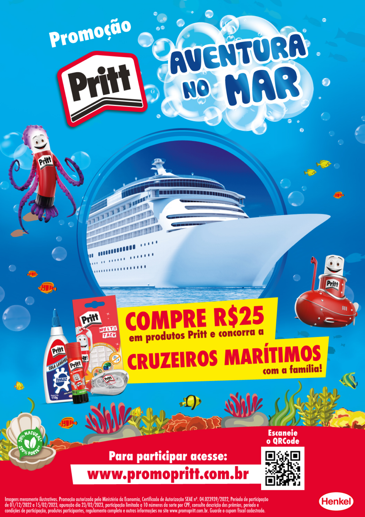 Flyer Pritt Aventura no Mar