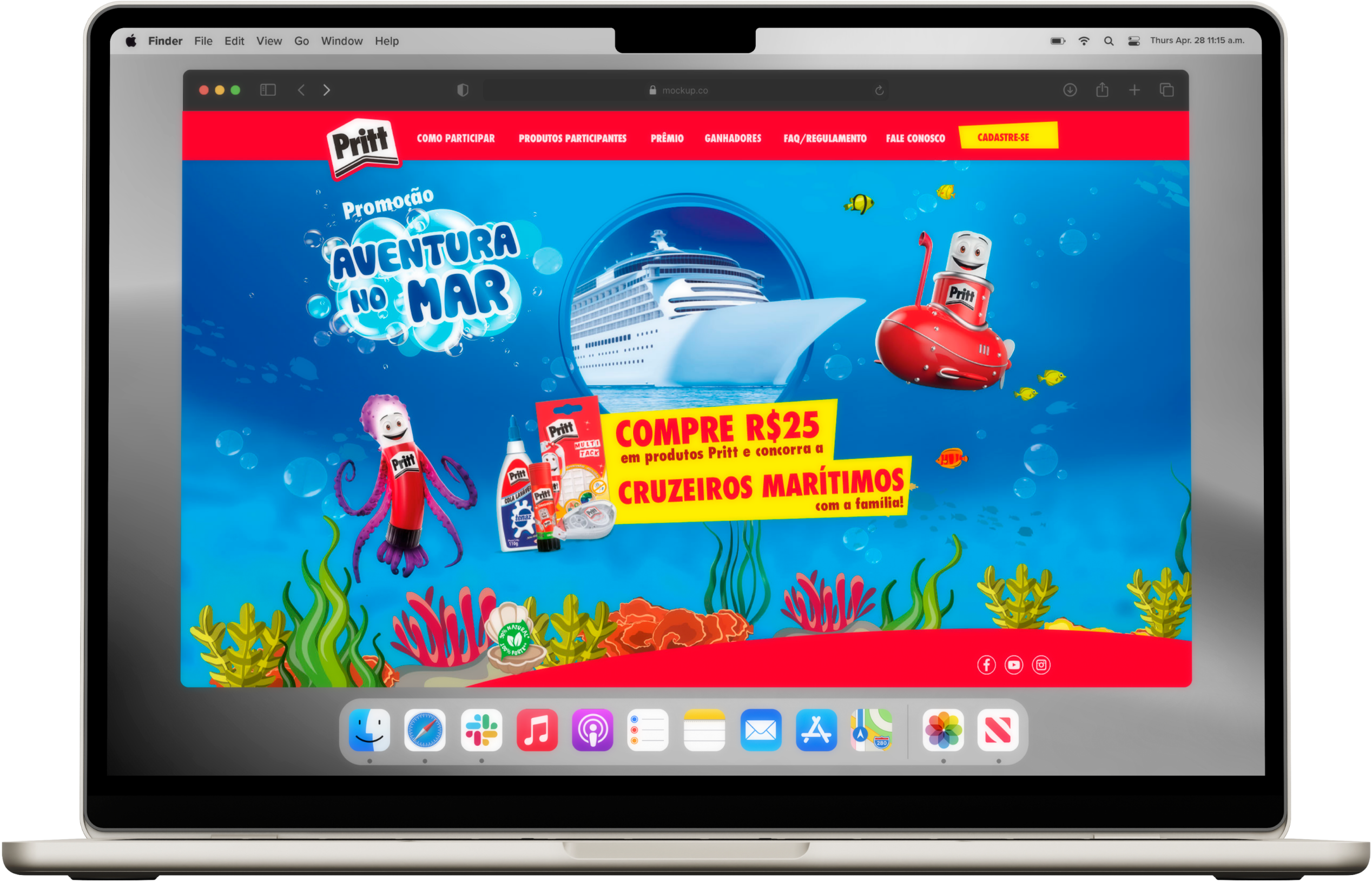 Pritt Aventura no Mar — Laptop