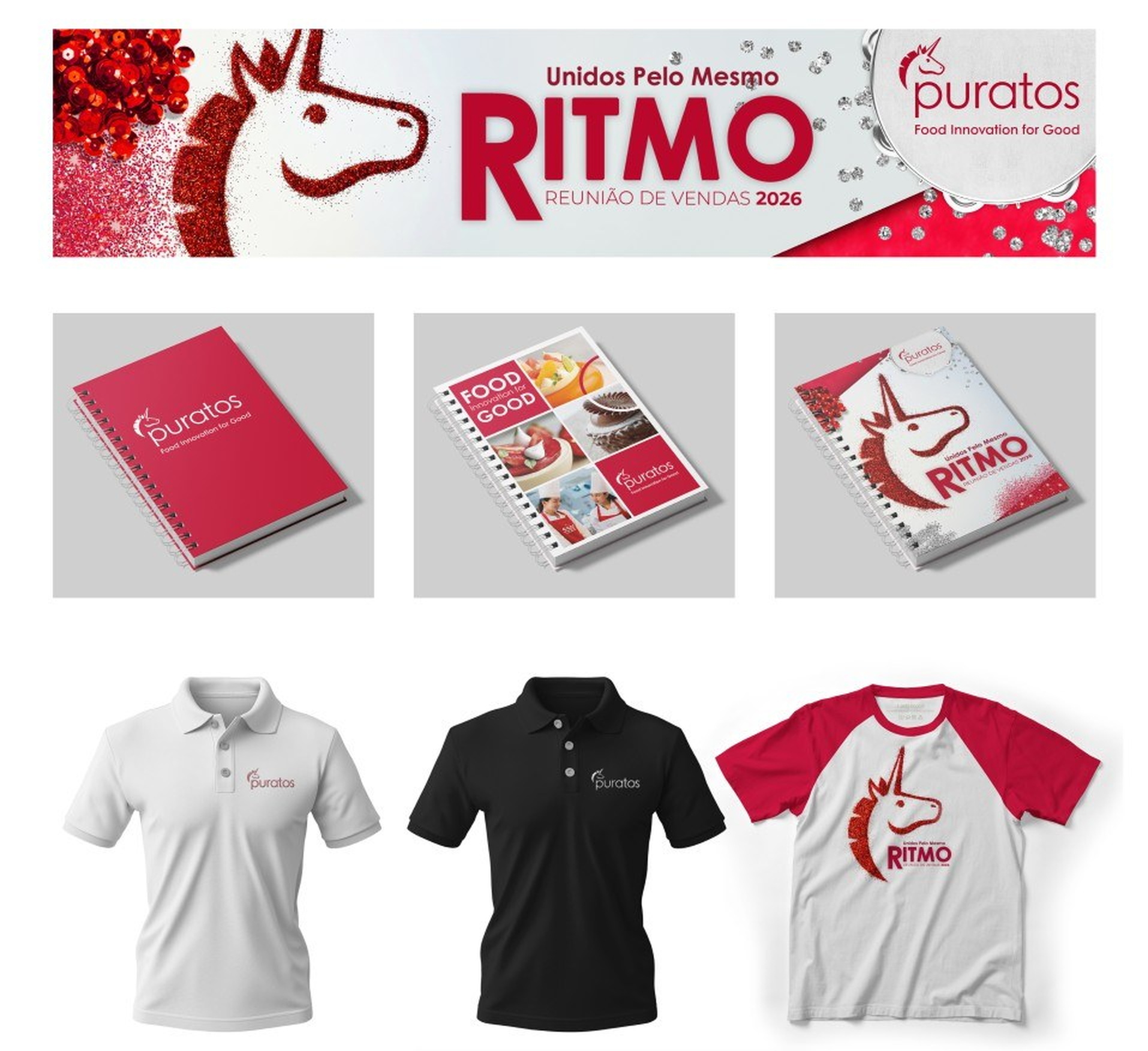 Cadernos e camisetas personalizadas