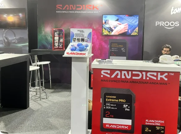 Balcão SanDisk na Filmecon